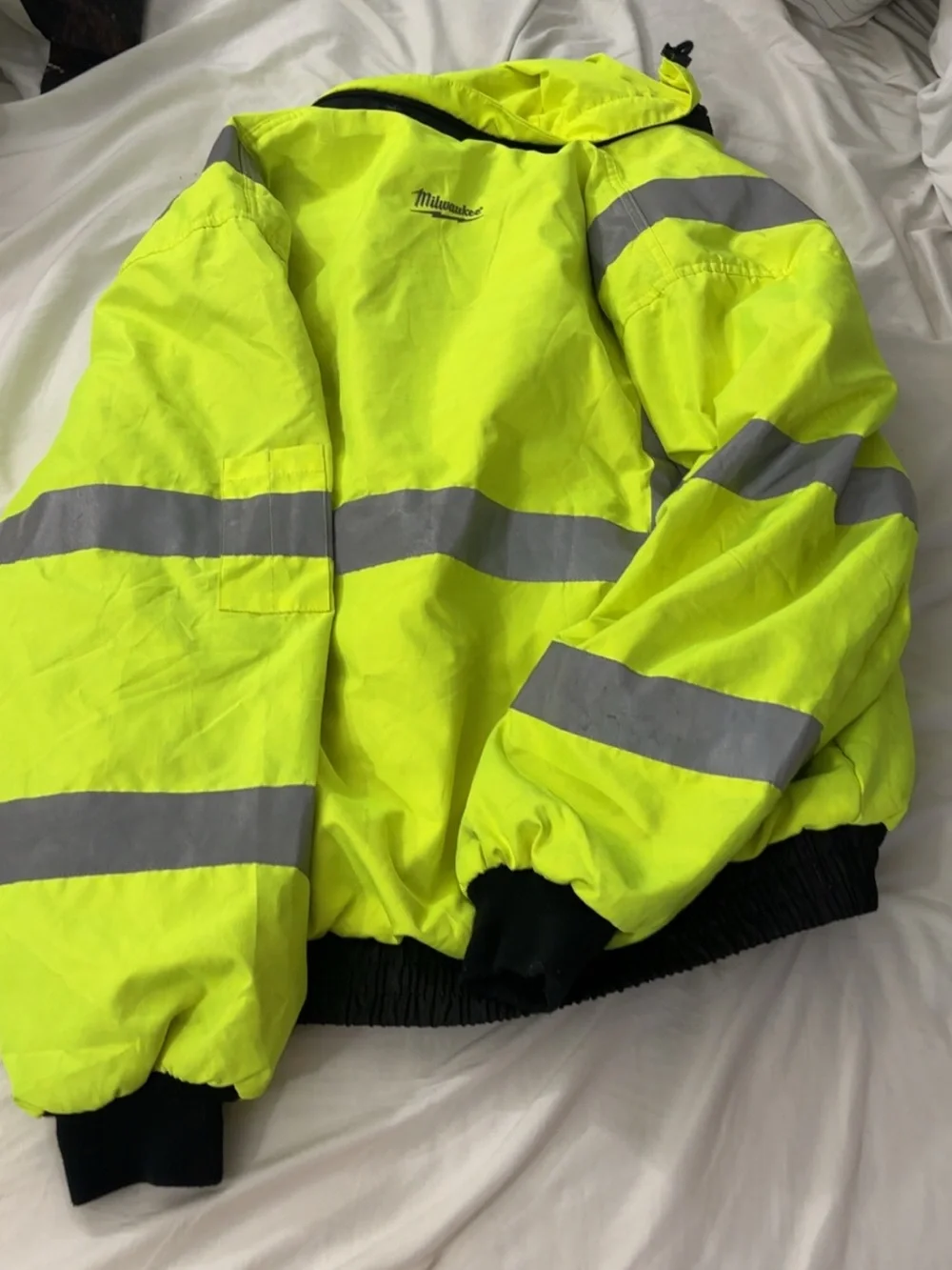 High-Visibility Yellow Reflective Performance Safety Jacket - Men